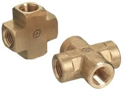 Western Enterprises BCR-4LP Pipe Thread Crosses Connector 1/4 inch NPT 1000 PSI Crafted