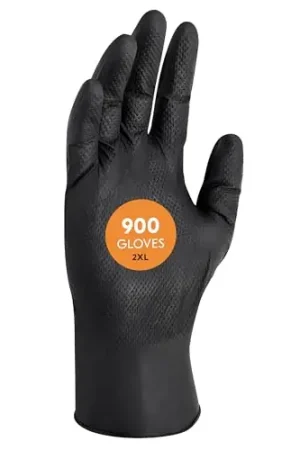 Kleenguard 49279 Kraken Grip Fully Textured Black Nitrile Gloves 2XL 90 Gloves/Box Buy Direct