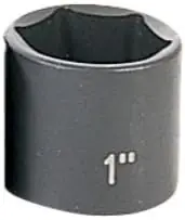 Grab Now Grey Pneumatic 1032R Socket 3/8 Inch Drive 1 Inch Size Hex 6-Point Standard Length