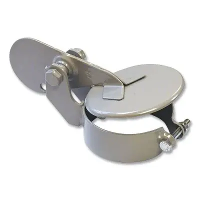 Free Returns Anthes Weathercap 11013 Exhaust Rain Cap Steel 4 Inches outside dia Gray