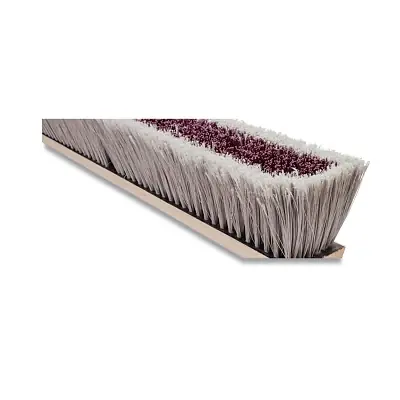 Grab Now Magnolia Brush 3524-LH No. 35 Line Floor Brush 24 in Coarse BR Plastic Silver Flagged-Tip Less Handle