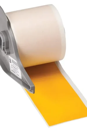 Deal Brady M7C-2000-595-YL All Weather Permanent Adhesive Vinyl Label Tape for M710 and BMP71 Printers 2 x 50 Feet Yellow