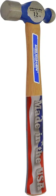 Vaughan TC2012 Commercial Ball Pein Hammer 12 Inch Hickory Handle Forged Steel 12 oz Head Place Order