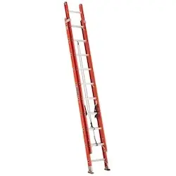 Louisville Ladder FE3220 20-Foot Fiberglass Extension Ladder 300 lb Flash Sale