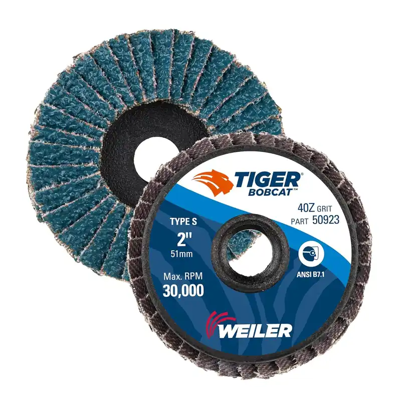 Secure Checkout Weiler 50923 BobCat Mini Flap Disc 2 Inches Zirconium