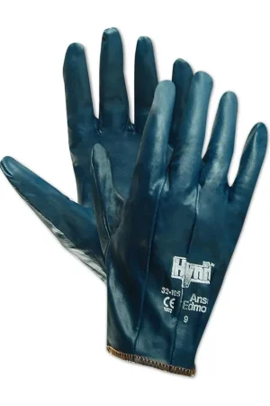 Ansell 103573 Hynit Nitrile-Impregnated Gloves 9 Blue New Release