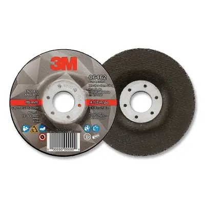 3M 7100214084 Cut and Grind Wheel Precision Shaped Ceramic 4.5 inches x 0.125 inches x 0.875 inches 36+ Grit Time-Limited