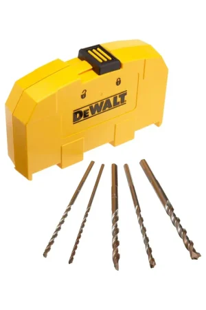 DeWalt DW5205 5 Piece Premium Percussion Masonry Drill Bit Set Power 5 Pc Limited Offer