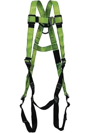 Secure Checkout Peakworks V8002000 Full Body Safety Harness 5-Point Adjustment Hi Vis Green Universal Fit