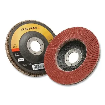 3M 7100104926 Cubitron II 969F Flap Disc, Ceramic Grain, 4-1/2 in Diameter, 5/8 in-11 Thread, 60+ Grit, 13300 rpm High Quality