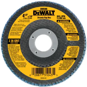 DeWalt DW8306 High Performance Type 29 Flap Discs Limited Offer
