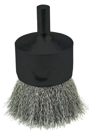 Weiler 10022 1 Crimped Wire End Brush Stainless Steel .0104 Made in the USA Hassle-Free Returns