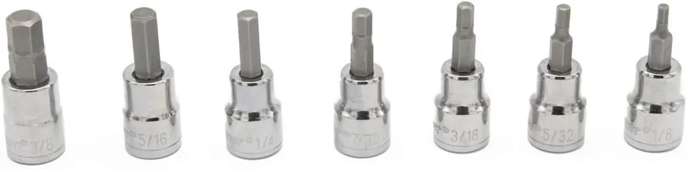 Mega Sale Crescent CBSS0N 7 Pc. 3/8 Drive Hex Bit SAE Socket Set