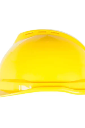 MSA 10034020 V-Gard 500 Protective Caps and Hats 4 Point Fas-Trac Vented Cap Yellow Hot Deal