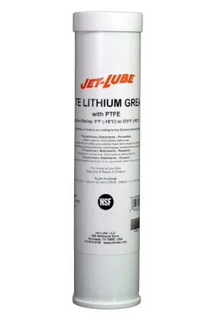 Jet-Lube 50350 White Lithium Grease with PTFE 14 oz Can Pack of 30 Reduced Price