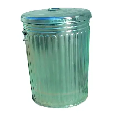 Hot Picks Magnolia Brush TRASH CAN 30GAL Pre-Galvanized Trash Can With Lid, 30 gal, Gray