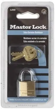 Fan Favorite Master Lock 120D 3/4 Brass Padlock