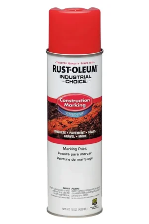 Rust-Oleum 264696 M1400 Construction Marking Safety Red Gloss 17 OZ Spray Markdown