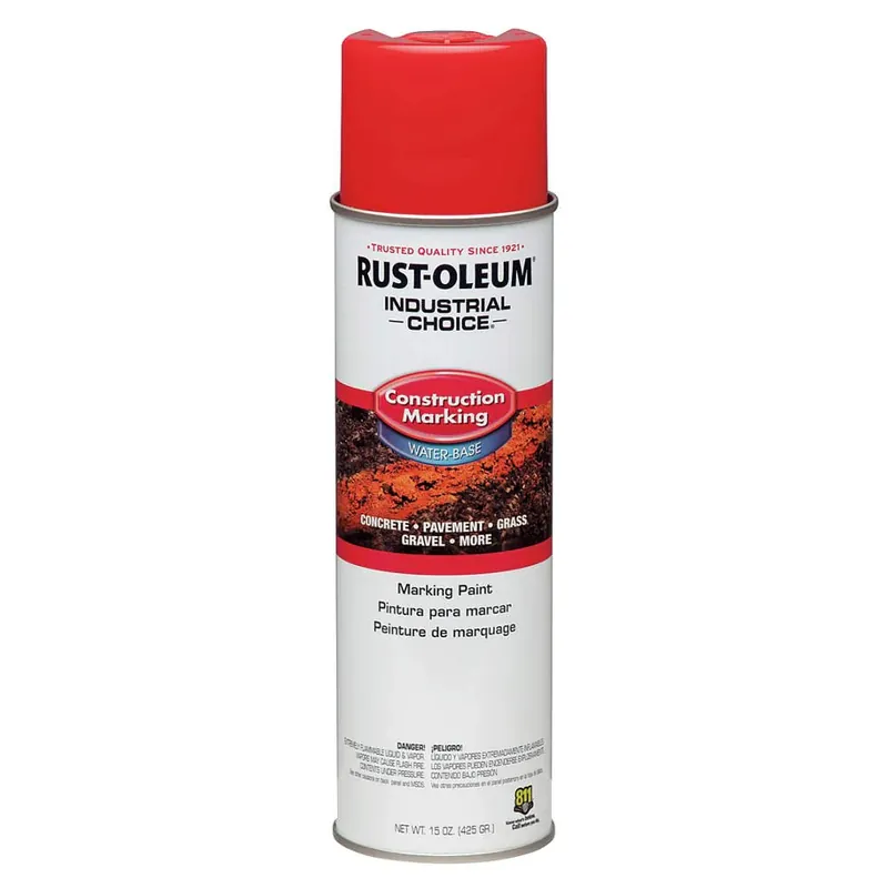 Rust-Oleum 264696 M1400 Construction Marking Safety Red Gloss 17 OZ Spray Markdown