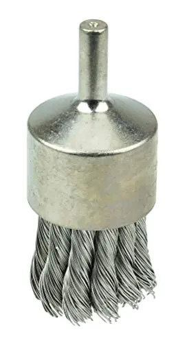Luxury Weiler 10392 Nickel-Plated Cup End Brush 1-1/8 .014 Stainless Steel Knot Wire Fill Pack of 10