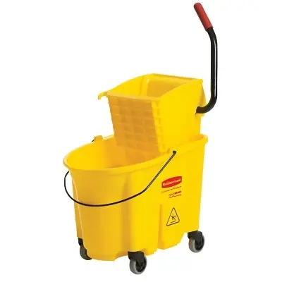 Rubbermaid Commercial FG758088YEL WaveBrake Bucket/Wringer Combination Pack 35 qt Yellow Exclusive Offer