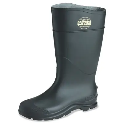 Latest Servus 18821-050 CT Economy Knee Boots Steel Toe Size 5 16 in H PVC Black