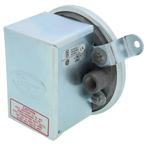 Certified Dwyer 1910-1 Compact Low Differential Pressure Switch 120/125/250/480V