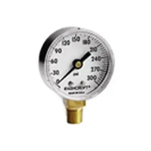 Ashcroft 1001008AL02L-0/300 4 Inch Stainless Steel Case Pressure Gauge Liquid Filled Order Now