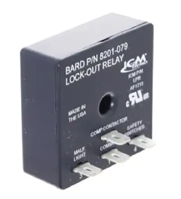 Must Have BARD 8201-079BX SOLID STATE LOCKOUT RELAY 24V Bard HVAC