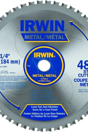 Save Now IRWIN 4935555 Tools Metal-Cutting Circular Saw Blade 7-1/4-inch 48T