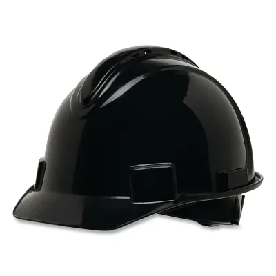 Budget Honeywell North NSB11011 Short Brim Hard Hat 4-Point Ratchet Suspension Vented Black