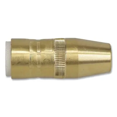 Best Price Best Welds NS-1218B Centerfire Style MIG Gun Nozzle 1/2 Inch Bore 1/8 Inch Recess Slim Brass