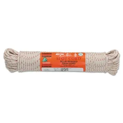 Samson Rope 1020001060 Spot Cord 1600 lb Capacity 100 ft 5/16 in dia Cotton White New Arrival