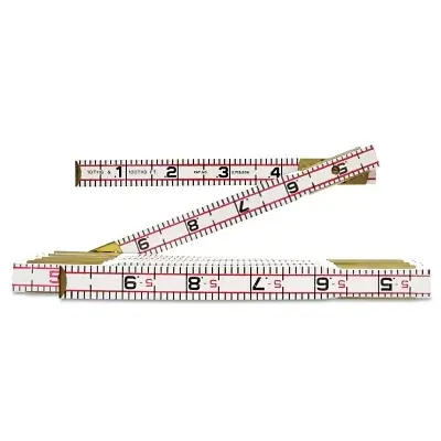 Crescent Lufkin 1066DN Red End Engineer's Scale Folding Wood Rule 6 Ft Low Price