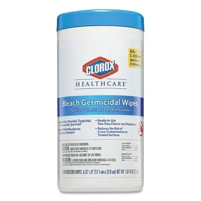 Clorox 35309 Bleach Germicidal Wipes 70/Canister Unscented Flash Sale