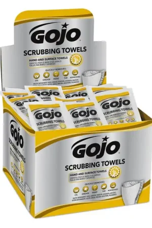 GOJO 638004 Individual Scrubbing Wipes 80/Carton Reduced Price