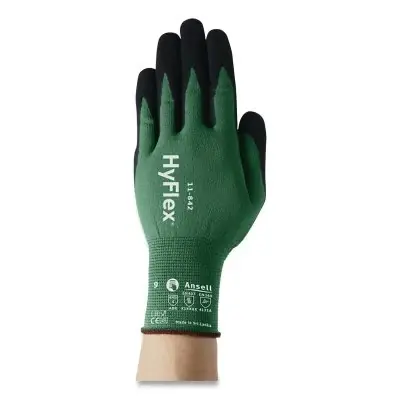 Ansell 11842070 HyFlex 11-842 Multi-Purpose Gloves 7 Green/Black Best Seller