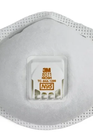 3M 7000002056 Cool Flow N95 Disposable Particulate Respirator White Pack of 10 Exclusive Offer