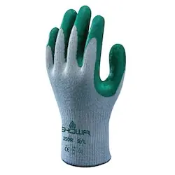Discount Showa 350M-08 Atlas Fit 350 Nitrile-Coated Gloves Medium Gray/Green