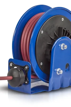 Affordable Coxreels LG-LP-310 LG Series Little Giant Compact Low Pressure Retractable Air/Water Hose Reel 3/8 Hose I.D 10 ft Hose Capacity 300 PSI
