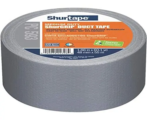 Shurtape 152303 Utility Duct Tape Silver 1.88 Inches Width 60 Yards Length Save Now