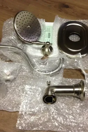 American Standard T440502.295 Quentin Brushed Nickel Pressure Balanced Bath and Shower Trim Flowise Water Saving 3 Function Shower Head Less Valve Body Discount