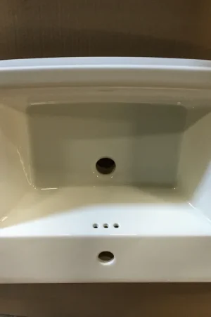 Buy Direct American Standard 0328001.222 30 Fireclay Pedestal Bathroom Sink with Single Faucet Hole