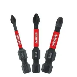 Express Delivery Diablo DPHV2-S3 Phillips Drive Bit 3 Pack 2 Inch Length