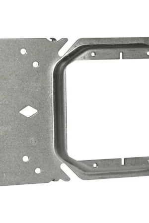 RACO 769B 4 Inch 5/8 Inch Raised Steel 2-Device Square Box Stud Mount Mud Ring New Arrival