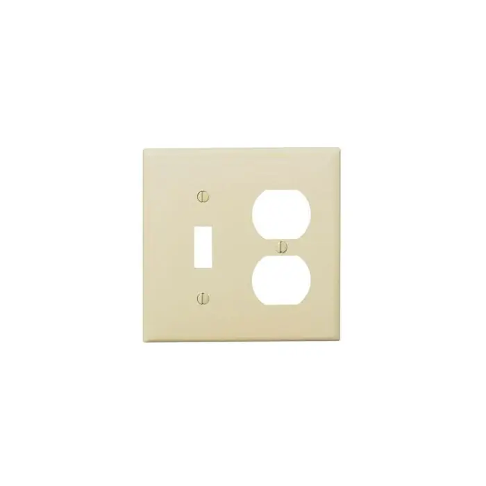 Leviton 80705-I Combination Wallplate Standard Size 2 Gang New Release