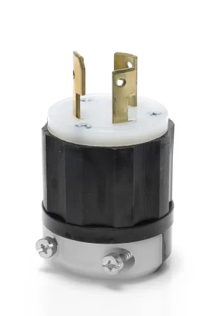 Sale Leviton 3331-C Plug LKG 125/250VAC 30A 3 3 Black/White