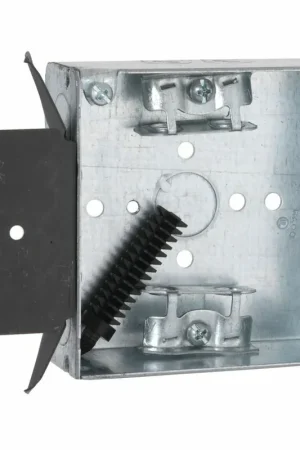 RACO 229 4 Square Box, Welded, 1-1/2 Deep with AC/MC/Flex Clamps Budget