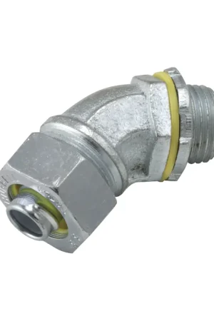 One Day Deal RACO 3443 Liquidtight Connector 3/4 In Trade 45 Degree