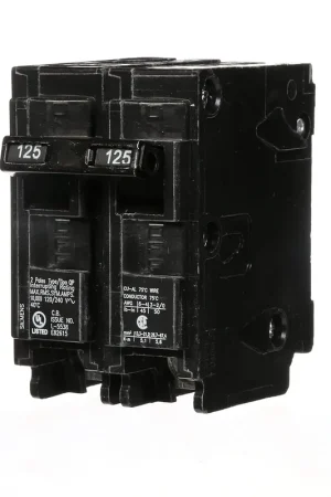Affordable Siemens Q2125 125-Amp Double Pole Type QP Circuit Breaker